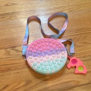 Rainbow Pop Fidget Crossbody Bag for Kids